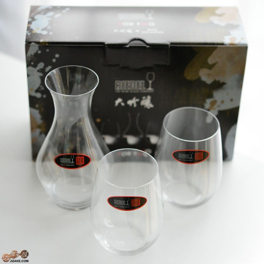 【箱入】リーデル・フォー・トゥー（大吟醸グラス2脚＋ミニデカンター）　グラス2