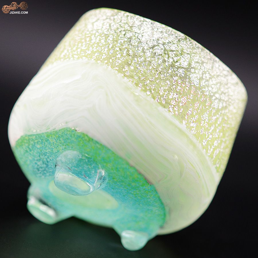 SUN GLASS STUDIO KYOTO　【箱入】風のしらべ　新緑　酒盃