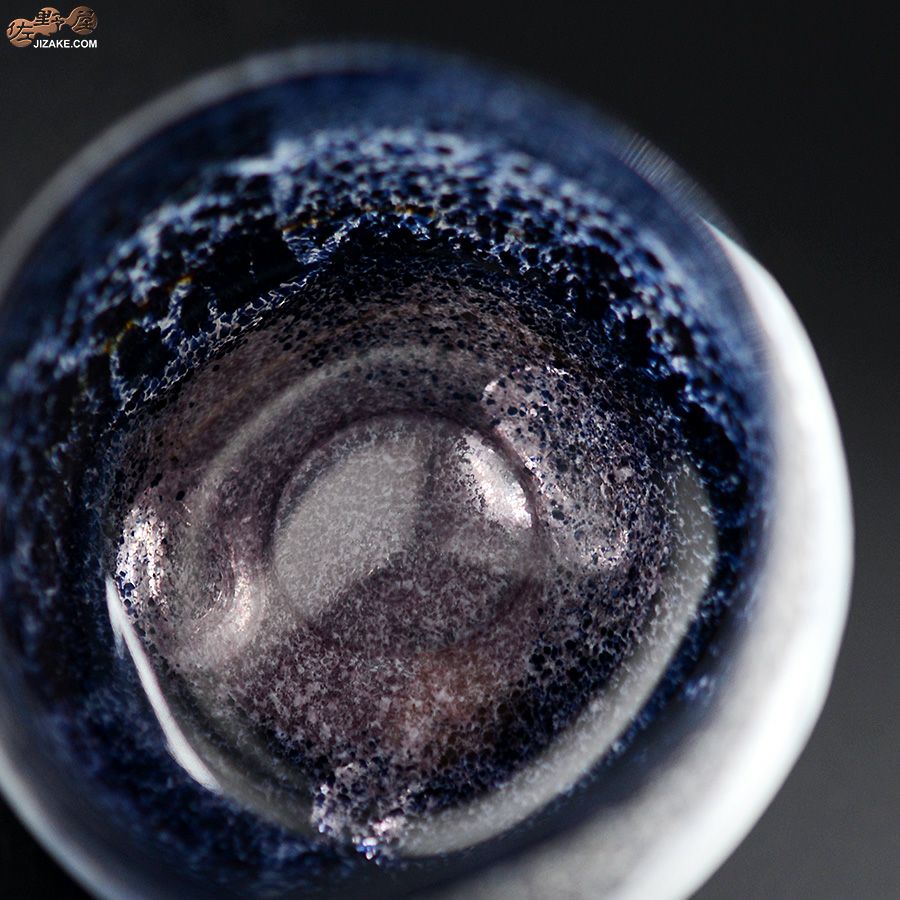 SUN GLASS STUDIO KYOTO　【箱入】風のしらべ　夜叉　底薄紫　酒盃