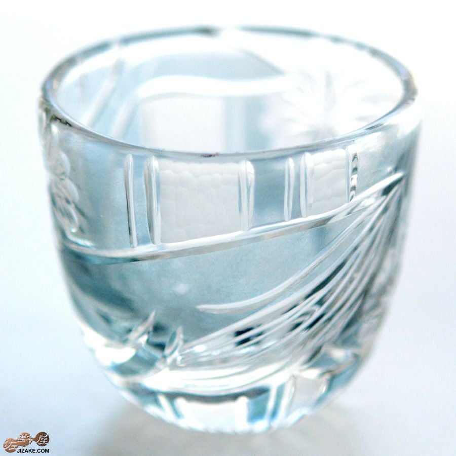 【箱入り】塩原清夏　切子ぐいのみ　クジラ