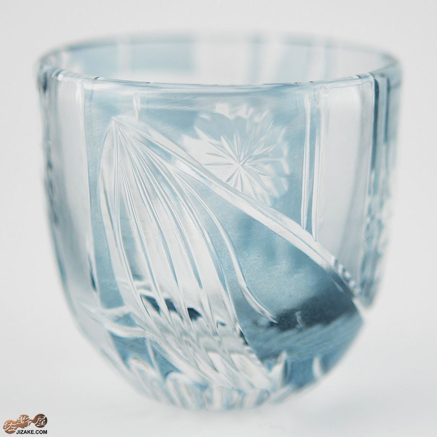 【箱入り】塩原清夏　切子ぐいのみ　クジラ