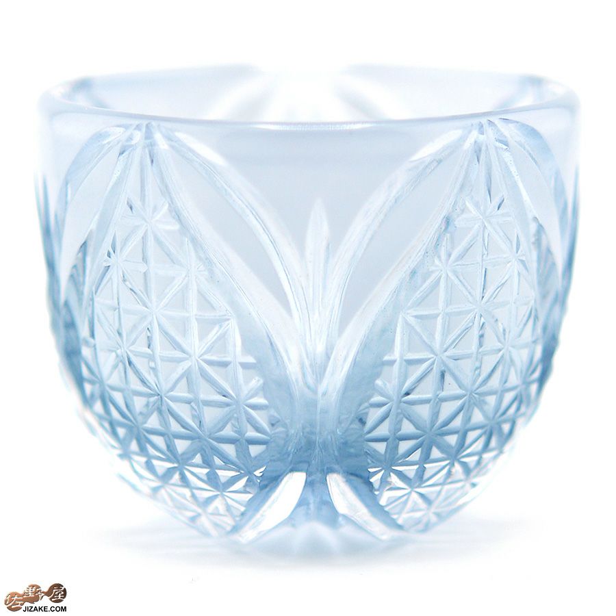 【箱入り】塩原清夏　切子ぐいのみ　雪嶺