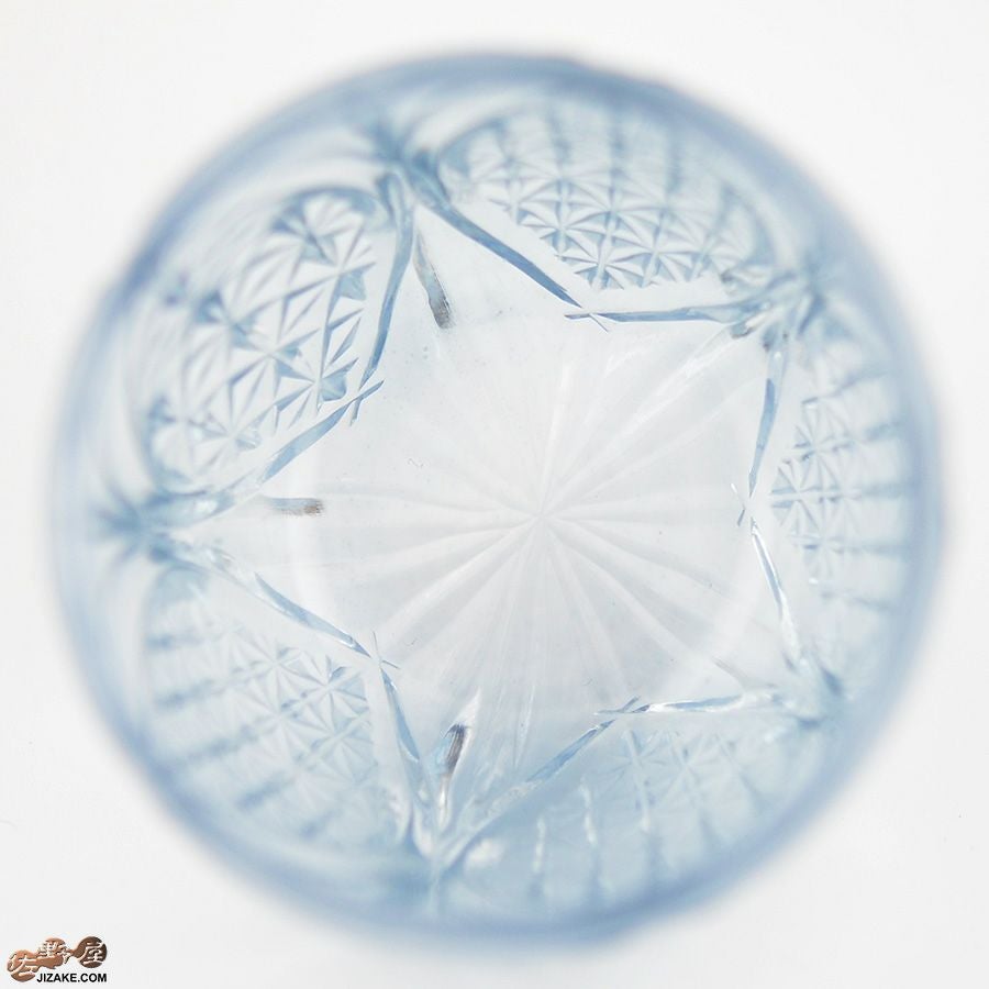 【箱入り】塩原清夏　切子ぐいのみ　雪嶺