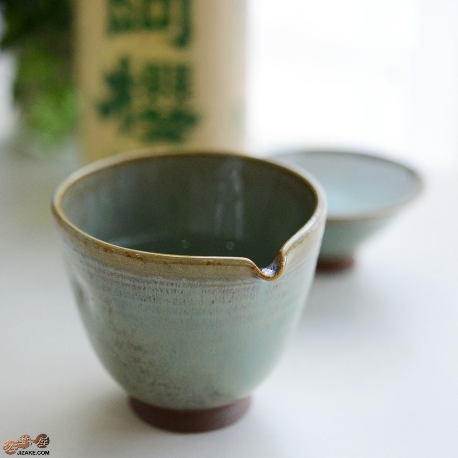 【箱入】陶房 啓峰　井上啓作　片口　淡翠（たんすい）