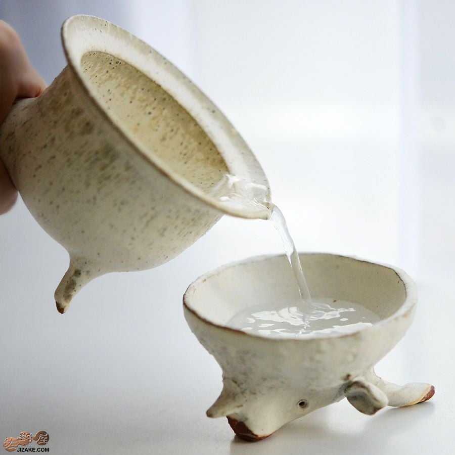 村上直子・白井隆仁　【箱入】器のしごと 片口・盃セット　ヤギ