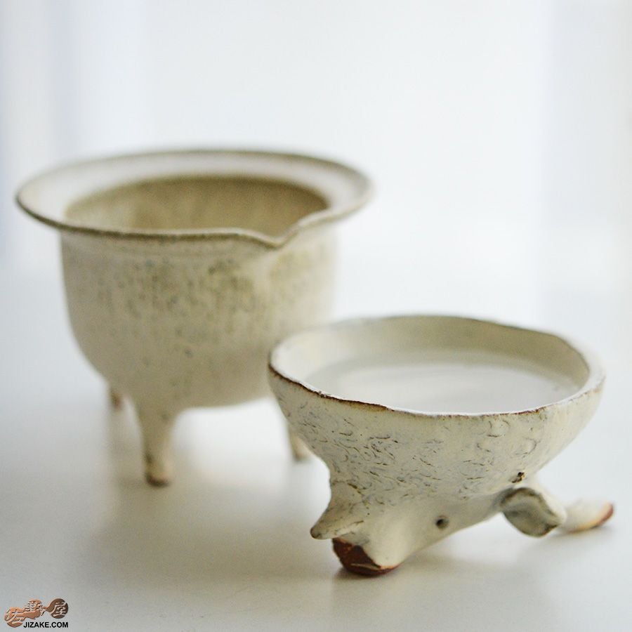 村上直子・白井隆仁　【箱入】器のしごと 片口・盃セット　ヤギ