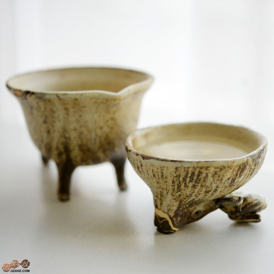 村上直子・白井隆仁　【準備中】【箱入】器のしごと 片口・盃セット　ヒツジ