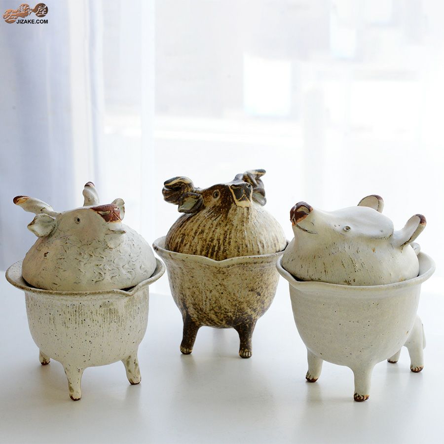 村上直子・白井隆仁　【準備中】【箱入】器のしごと 片口・盃セット　ヒツジ