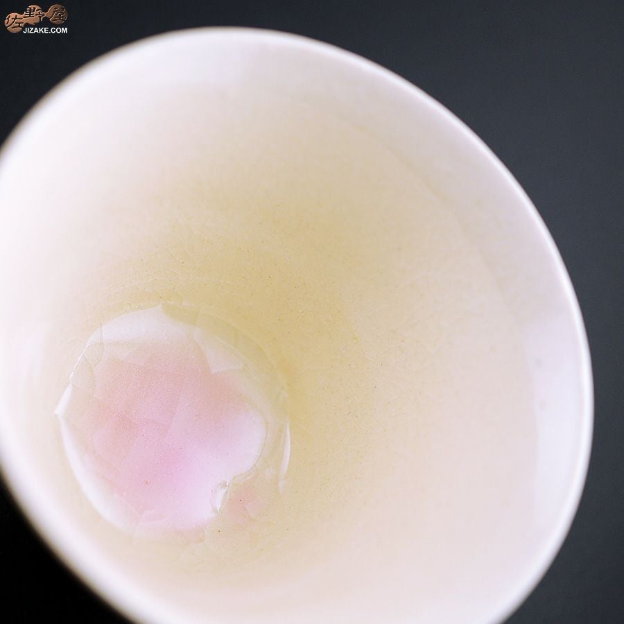 MILLEFYPottery 【簡易ラッピング】ぐい呑み　白桜