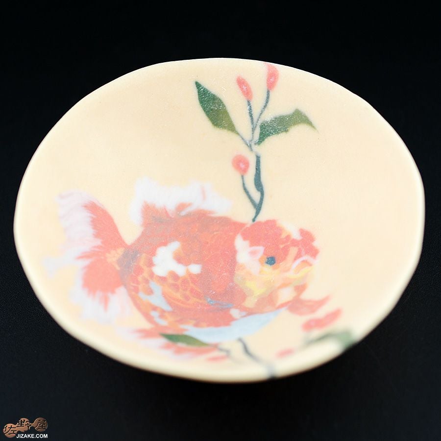 高橋由紀子　金魚　赤　盃