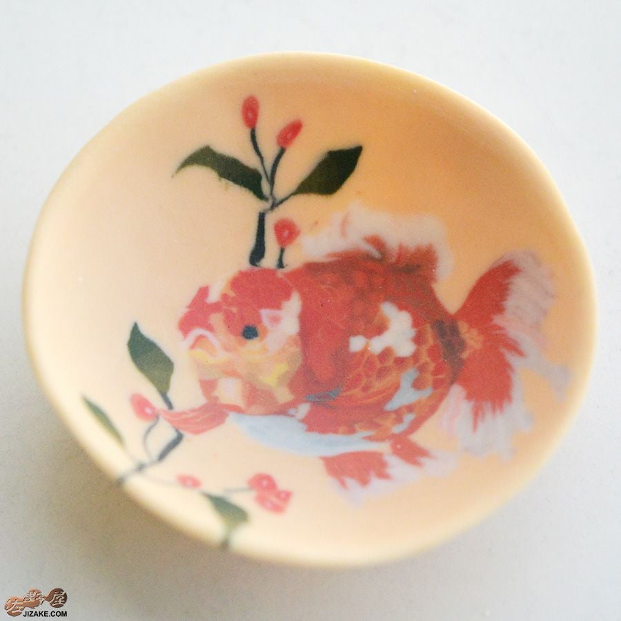 高橋由紀子　金魚　赤　盃