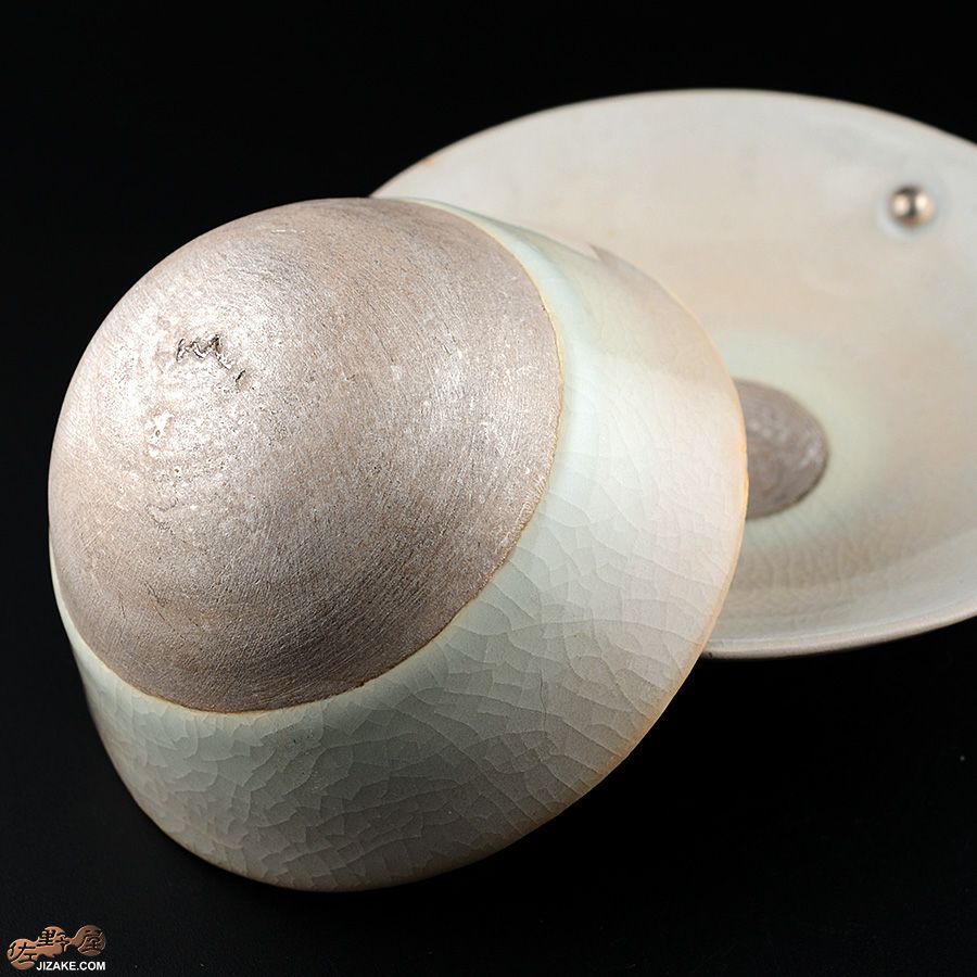 アントノヴァマリコ　銀彩盃　三つ足　盃・台セット　白磁