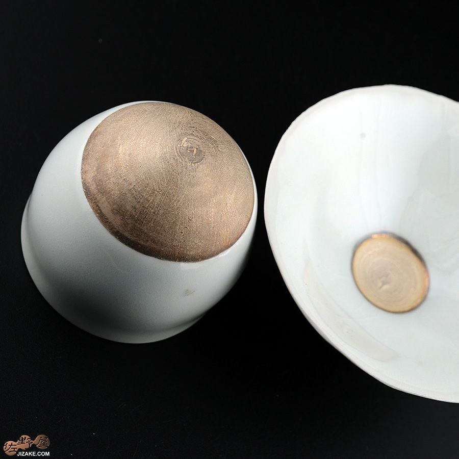 アントノヴァマリコ　銀彩盃・台セット　白磁