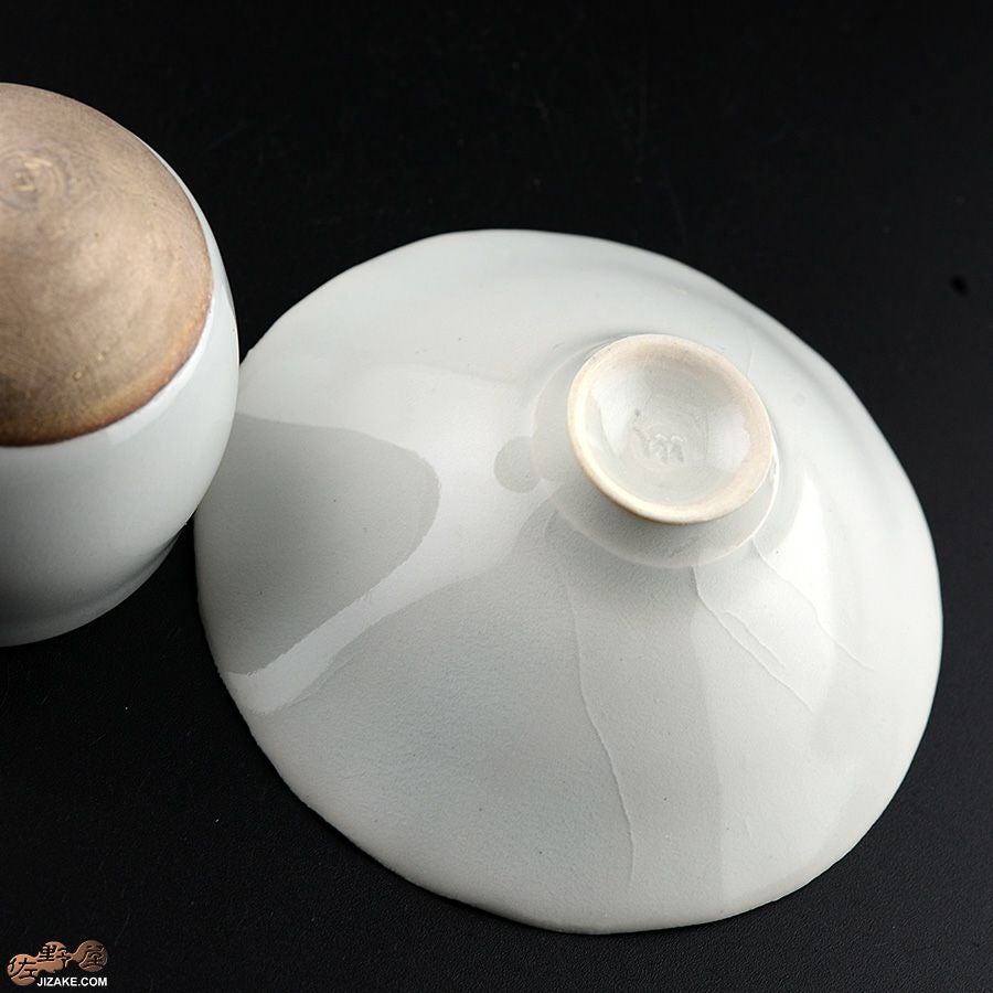 アントノヴァマリコ　銀彩盃・台セット　白磁