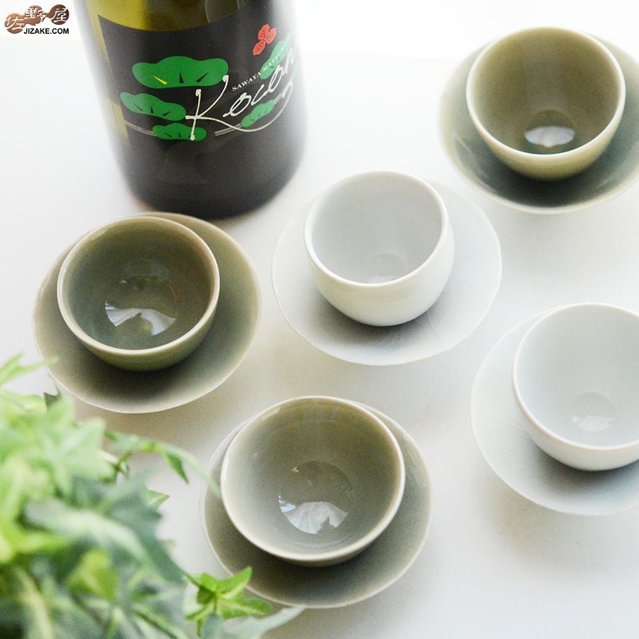 アントノヴァマリコ　銀彩盃・台セット　白磁