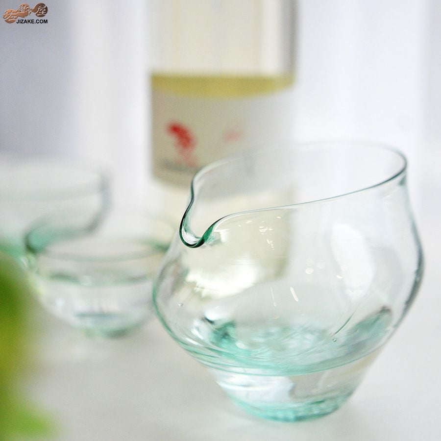 glassimeca　琵琶湖彩　片口（水色）