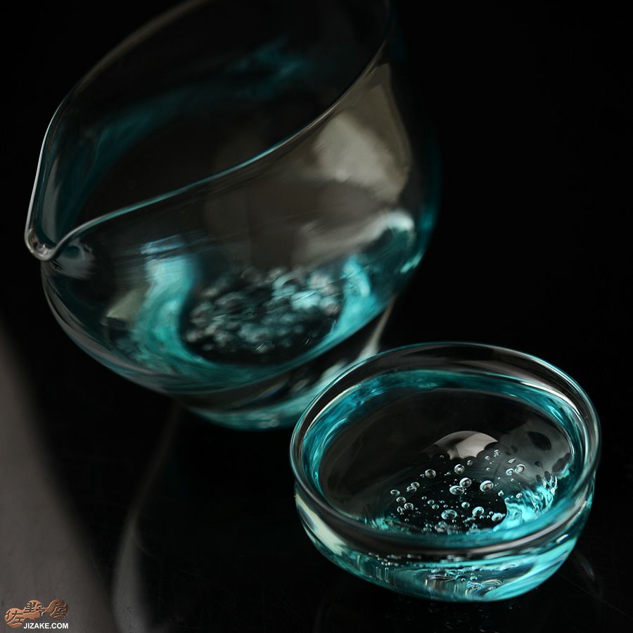 glassimeca　琵琶湖彩　片口（水色）