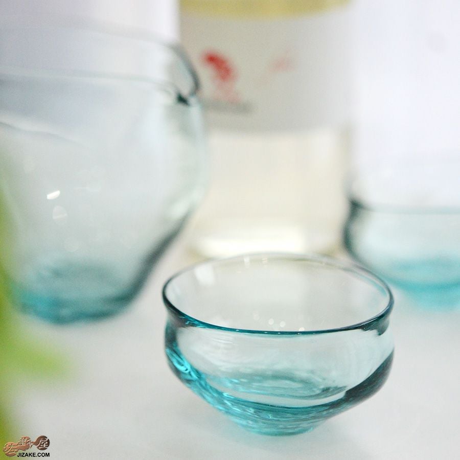 glassimeca　琵琶湖彩　ぐい呑み（空色）
