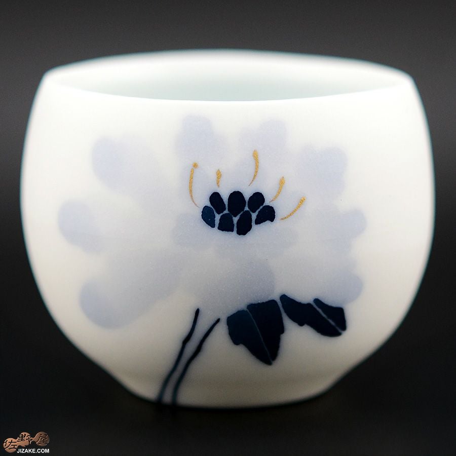 眞窯　マツムシ草　ぐいのみ