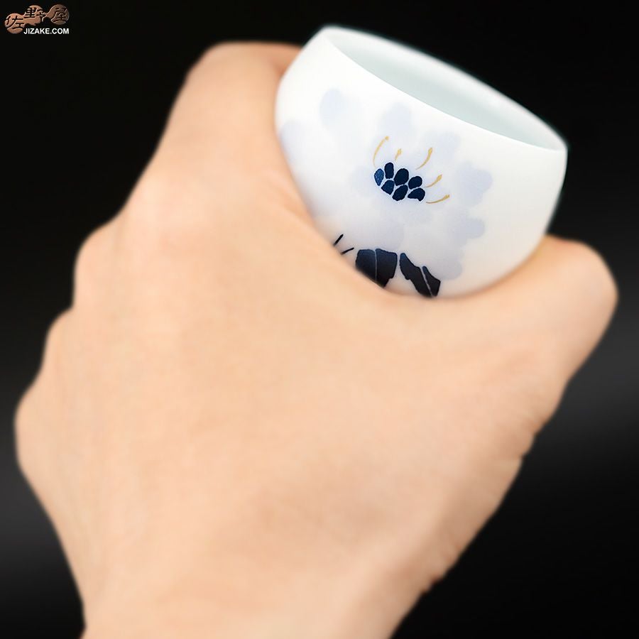 眞窯　マツムシ草　ぐいのみ