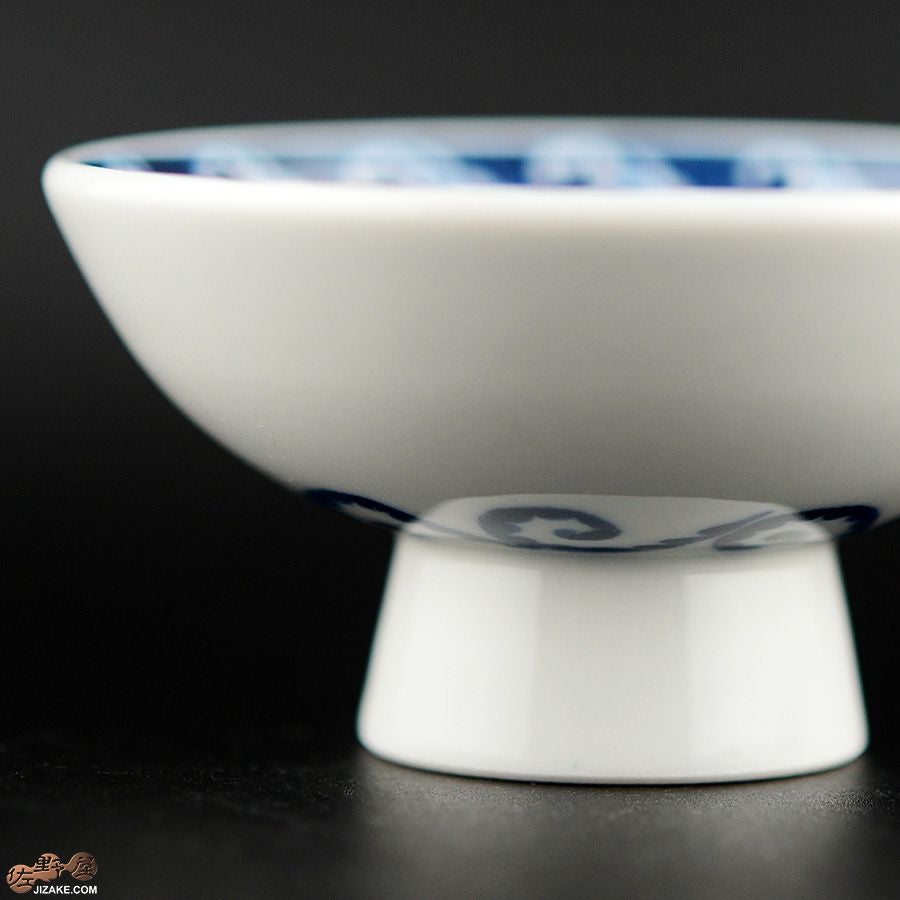 KoneKoneLabCue 染付盃　ティラノサウルス