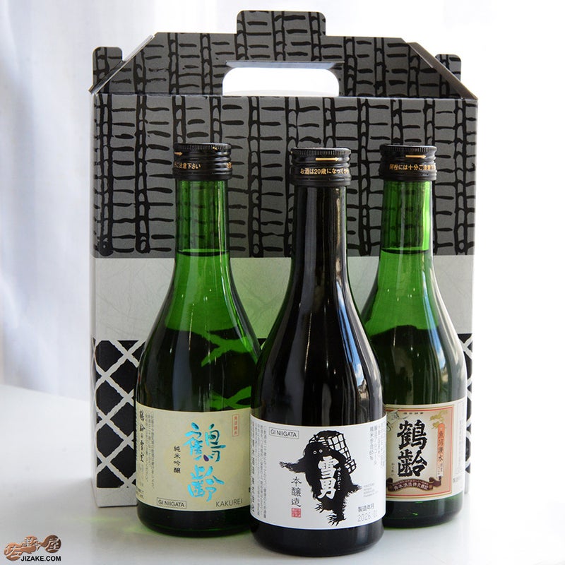 青木酒造　【送料込み】鶴齢　雪男と愉快な仲間たち　3本セット　300ml 3本