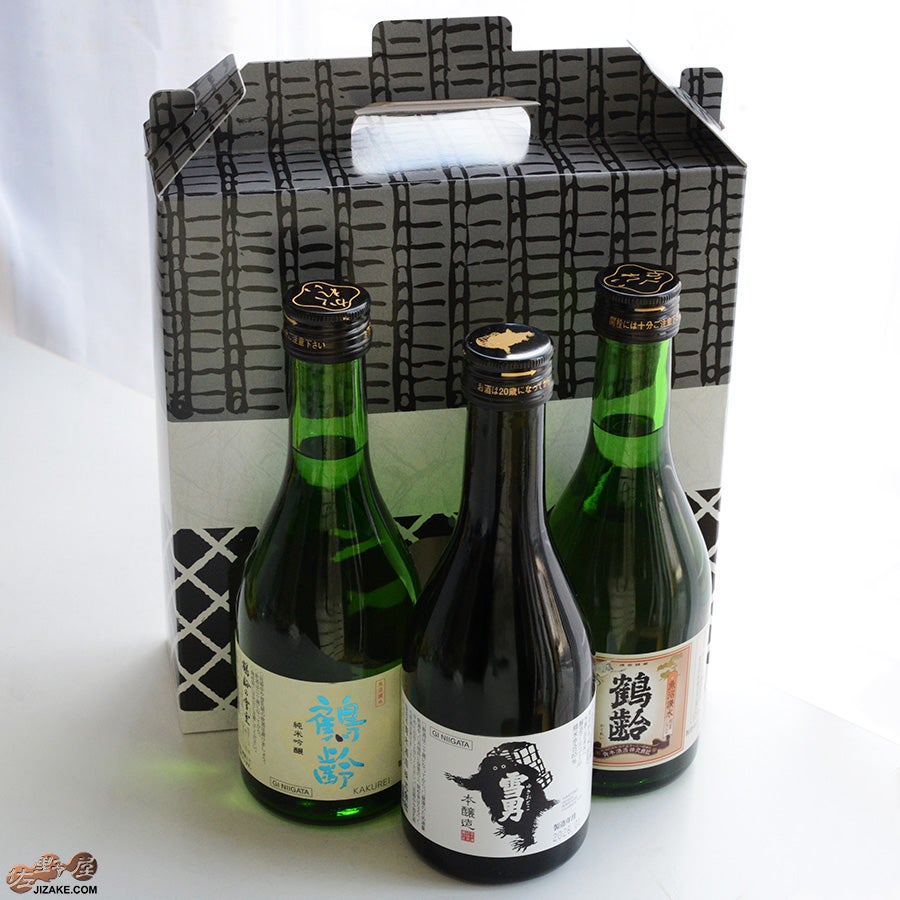 ◇【送料込み】鶴齢 雪男と愉快な仲間たち 3本セット 【18】 300ml 3本