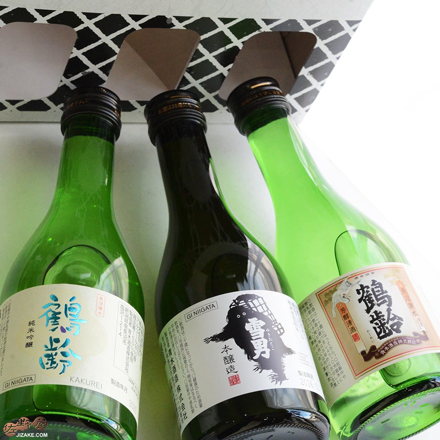 青木酒造　【送料込み】鶴齢　雪男と愉快な仲間たち　3本セット　300ml 3本