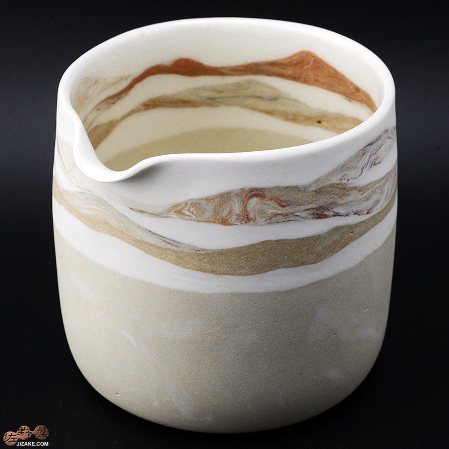 山下太 白裂原土片口 箱入】漢人そのみ 山景 片口S | 日本酒専門店 佐野屋 JIZAKE.COM