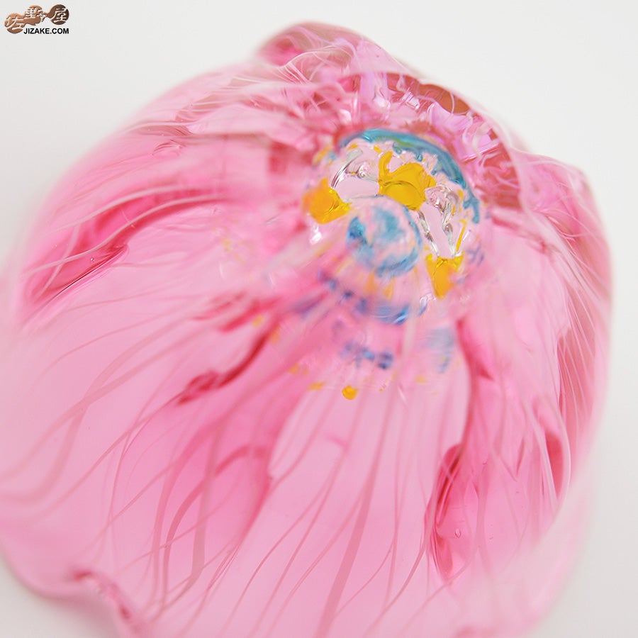 湯浅明子 お花のぐい呑み 濃ピンク