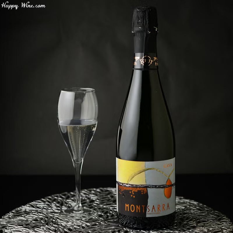 【グラス付き】バルディネット　モンサラ　カバ　ブルット　オーガニック(白.泡)