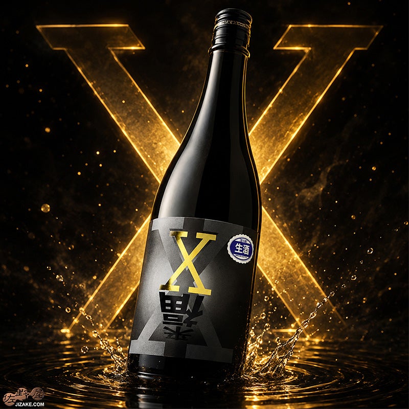 来福酒造　来福　純米吟醸　生原酒　X(エックス)　黒