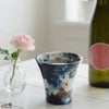 瀬戸焼 野村晃子 花酒器 ラッパ型