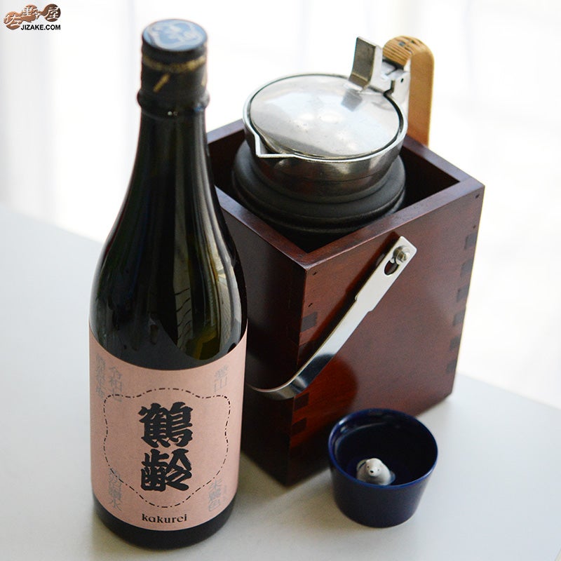 青木酒造　鶴齢　朱鷺色（ときいろ）　火入れ