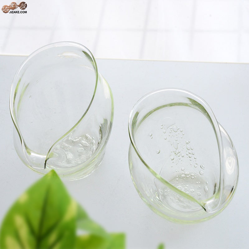 glassimeca　神永朱美　琵琶湖彩　片口（薄緑）