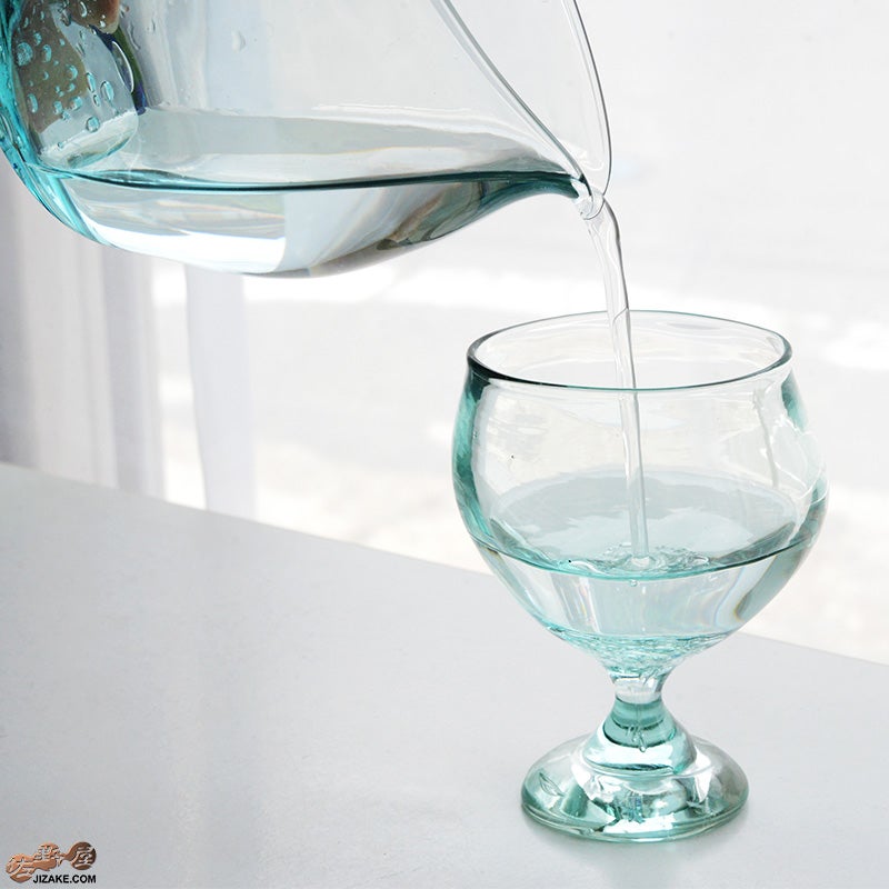 glassimeca　神永朱美　琵琶湖彩　片口（空色）