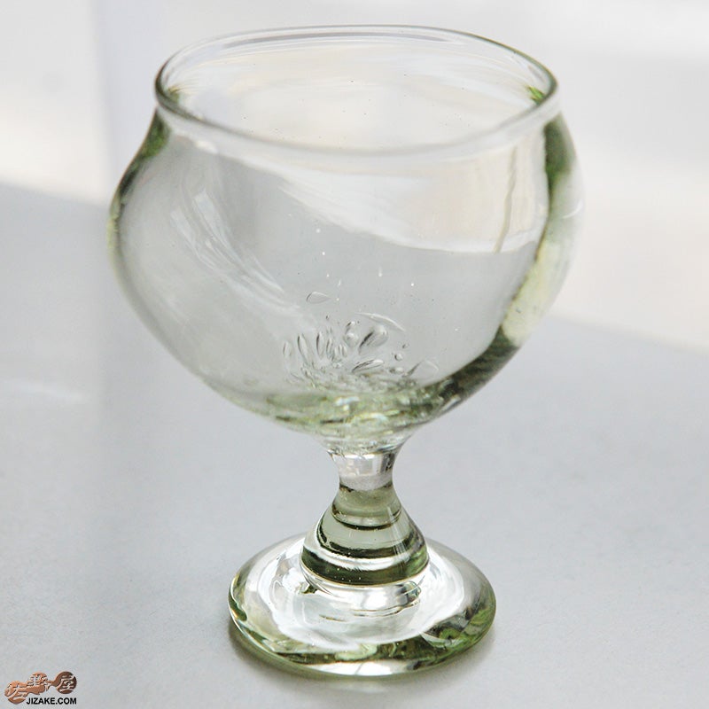 glassimeca　神永朱美　琵琶湖彩　ワイングラス（薄緑）