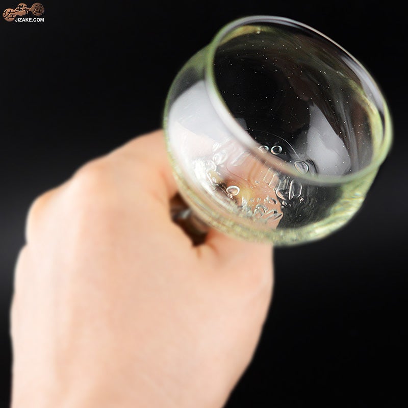 glassimeca　神永朱美　琵琶湖彩　ワイングラス（薄緑）