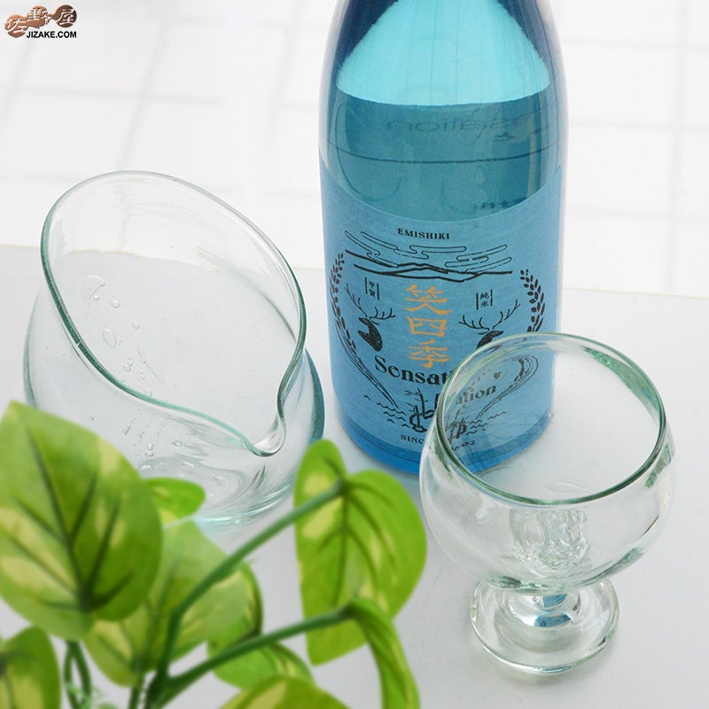 glassimeca　神永朱美　琵琶湖彩　ワイングラス（水色）