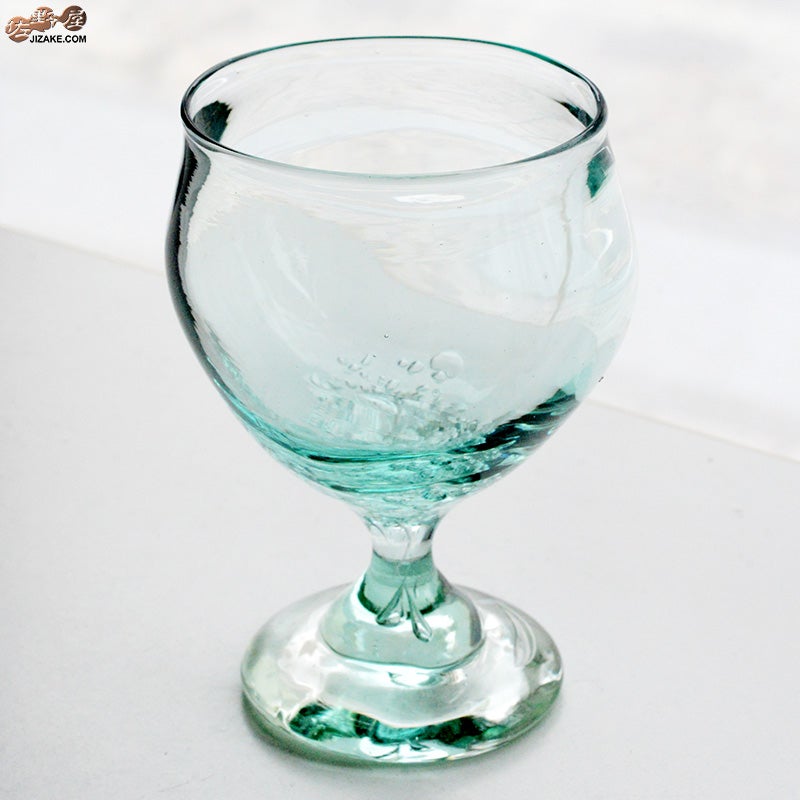 glassimeca　神永朱美　琵琶湖彩　ワイングラス（空色）