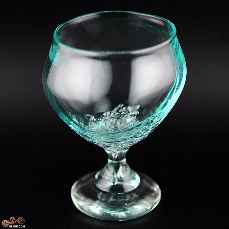 glassimeca　神永朱美　琵琶湖彩　ワイングラス（空色）