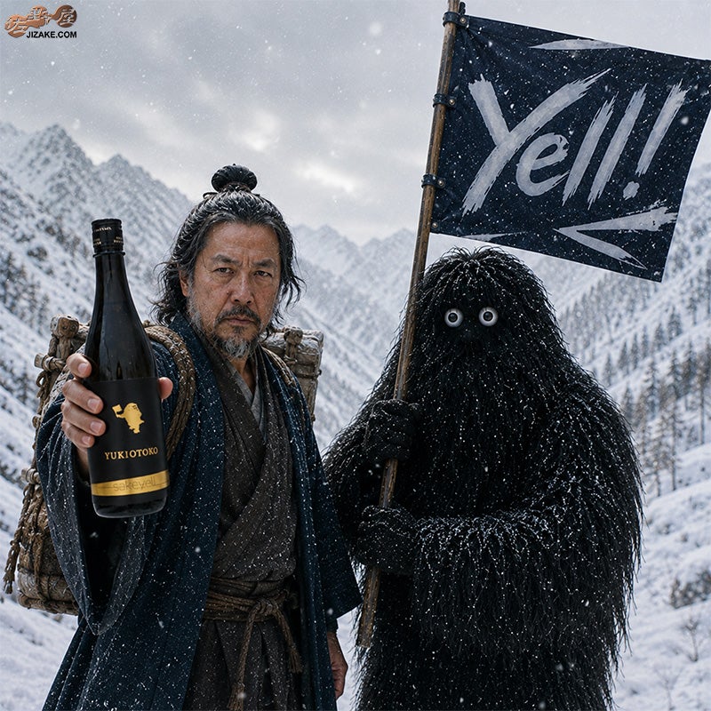 青木酒造　鶴齢　YUKIOTOKO sake yell　雪男サケエール
