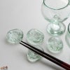 glassimeca　神永朱美　琵琶湖彩　箸置き（水色）