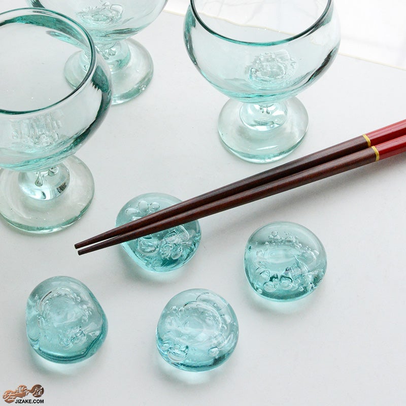 簡易ラッピング】琵琶湖彩 箸置き（薄緑） | 日本酒専門店 佐野屋