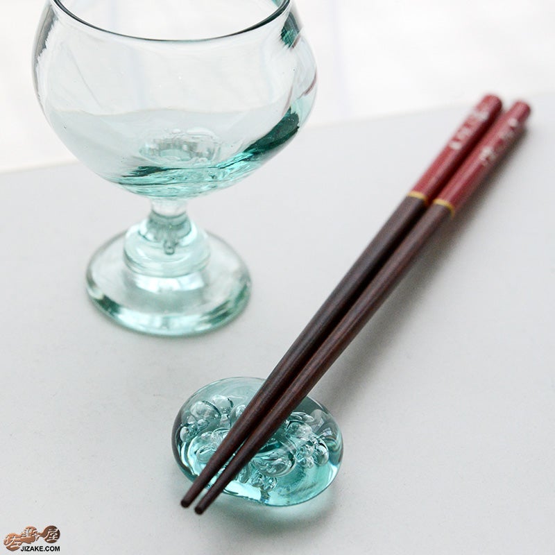 glassimeca　神永朱美　琵琶湖彩　箸置き（空色）