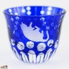 JOEglass　切子天開杯　戯れ猫　けりけり　ルリ　小