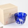 JOEglass　切子天開杯　戯れ猫　けりけり　ルリ　小